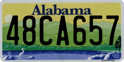 AL license plate 48CA657