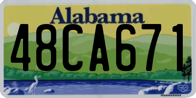 AL license plate 48CA671