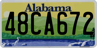 AL license plate 48CA672