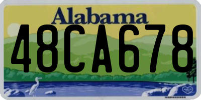AL license plate 48CA678