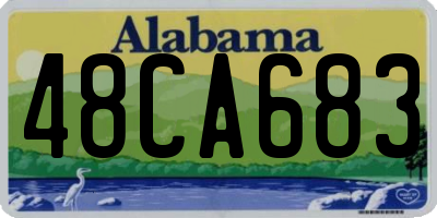 AL license plate 48CA683