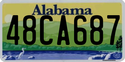 AL license plate 48CA687