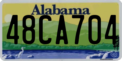 AL license plate 48CA704