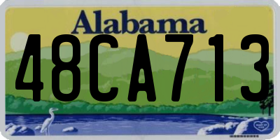 AL license plate 48CA713
