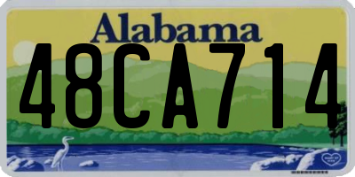 AL license plate 48CA714