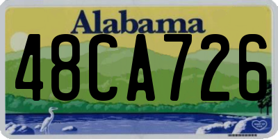 AL license plate 48CA726