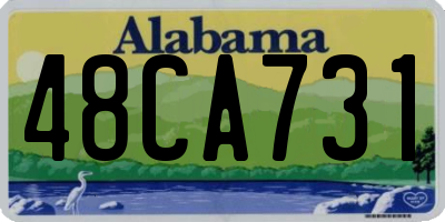AL license plate 48CA731