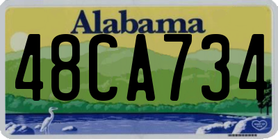 AL license plate 48CA734