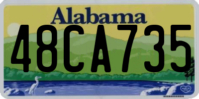 AL license plate 48CA735