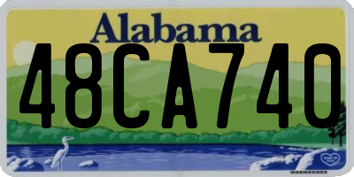 AL license plate 48CA740