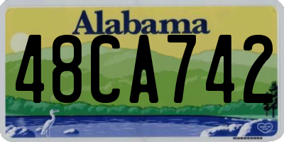 AL license plate 48CA742