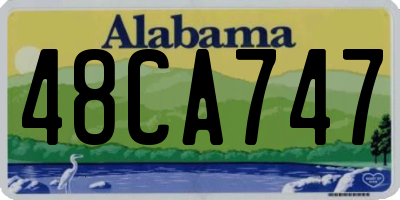 AL license plate 48CA747