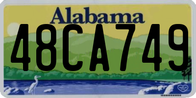 AL license plate 48CA749