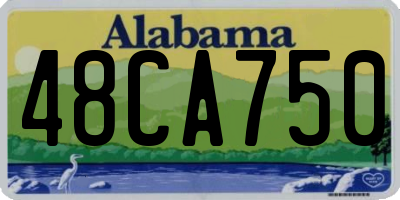 AL license plate 48CA750