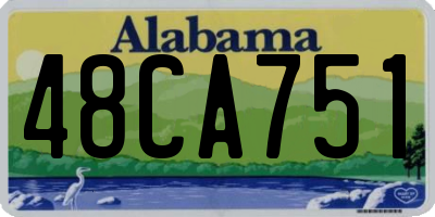 AL license plate 48CA751