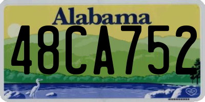 AL license plate 48CA752