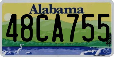 AL license plate 48CA755