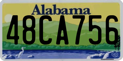 AL license plate 48CA756