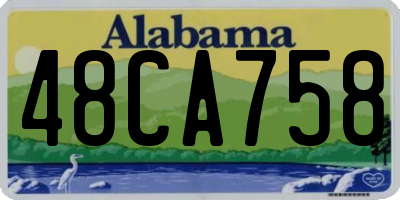 AL license plate 48CA758