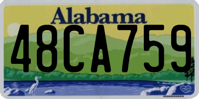 AL license plate 48CA759