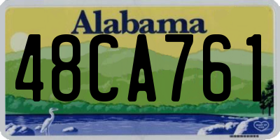 AL license plate 48CA761