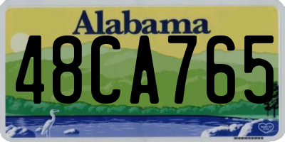 AL license plate 48CA765
