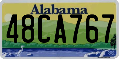 AL license plate 48CA767