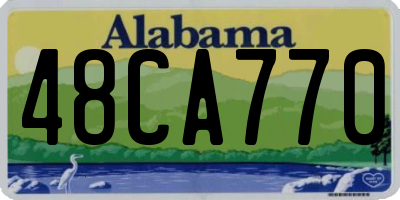 AL license plate 48CA770
