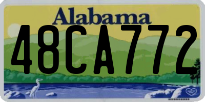 AL license plate 48CA772