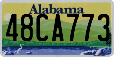 AL license plate 48CA773