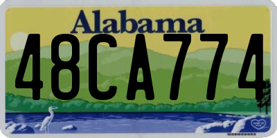 AL license plate 48CA774
