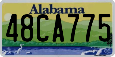 AL license plate 48CA775