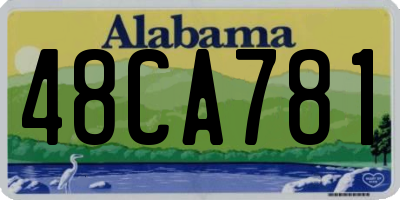 AL license plate 48CA781