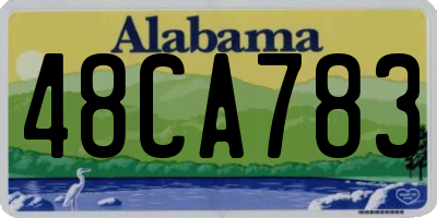 AL license plate 48CA783