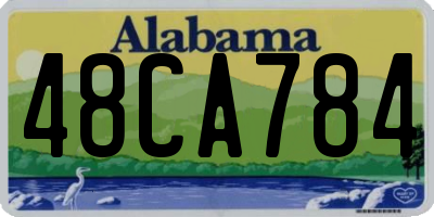 AL license plate 48CA784
