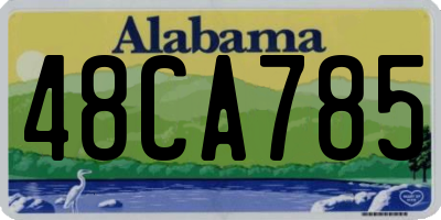 AL license plate 48CA785