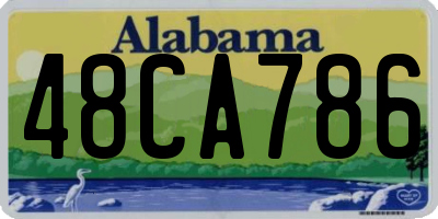 AL license plate 48CA786