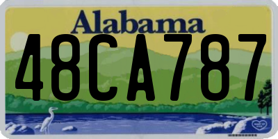 AL license plate 48CA787