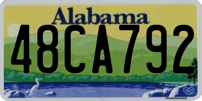 AL license plate 48CA792