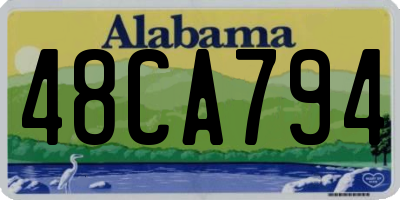 AL license plate 48CA794