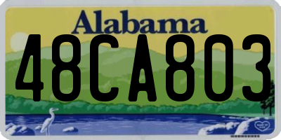 AL license plate 48CA803