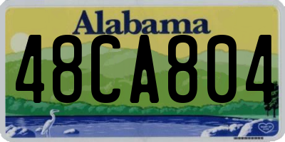 AL license plate 48CA804