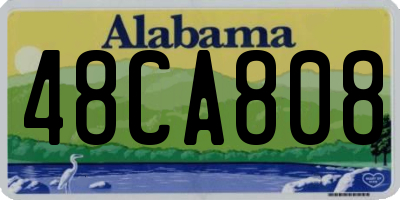 AL license plate 48CA808