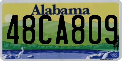 AL license plate 48CA809