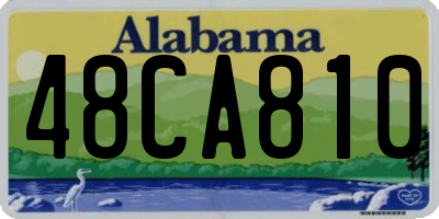 AL license plate 48CA810