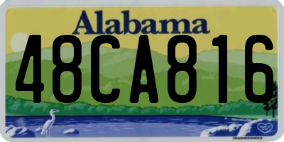 AL license plate 48CA816