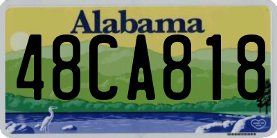 AL license plate 48CA818