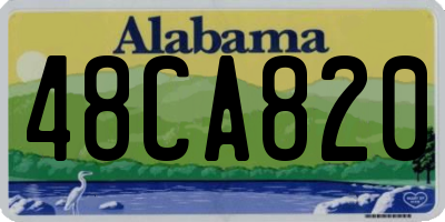 AL license plate 48CA820