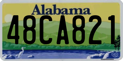 AL license plate 48CA821