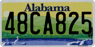 AL license plate 48CA825
